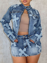Indiebeautie Cross Jeansjacke & Rock-Set